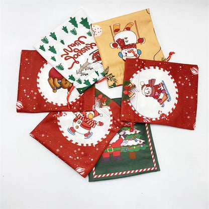 7.8" Christmas Drawstring Pouch bags
