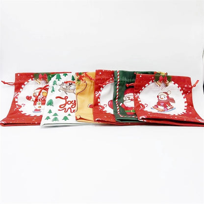 7.8" Christmas Drawstring Pouch bags