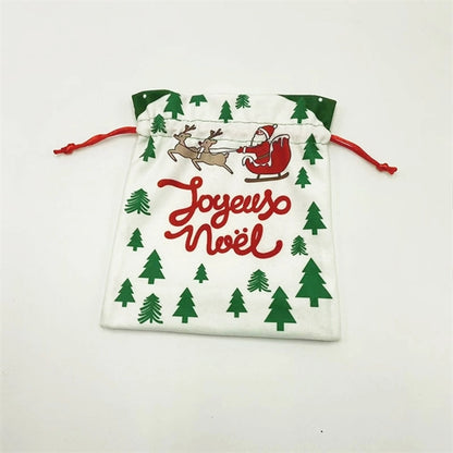7.8" Christmas Drawstring Pouch bags