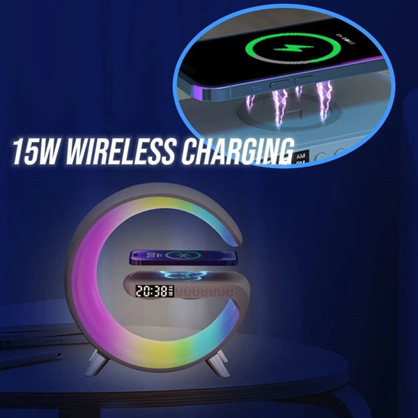 Bluetooth Speaker Wireless Cellphone Charger LED Lamp