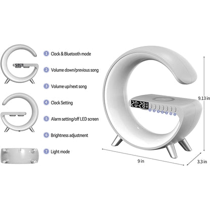 Bluetooth Speaker Wireless Cellphone Charger LED Lamp