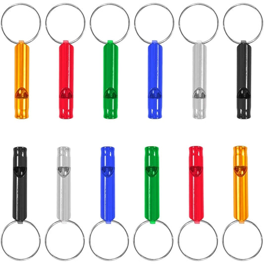 Printed Metal Whistle Key Ring