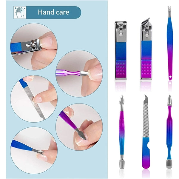 16 in 1 Manicure Set Professional Nail Clippers Pedicure Kit