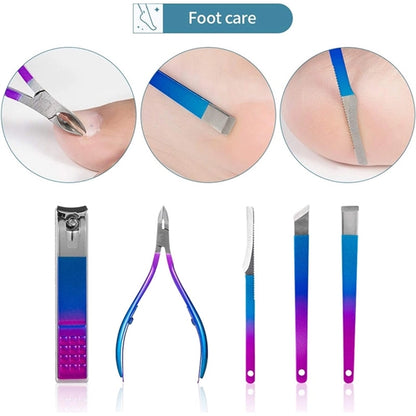 16 in 1 Manicure Set Professional Nail Clippers Pedicure Kit