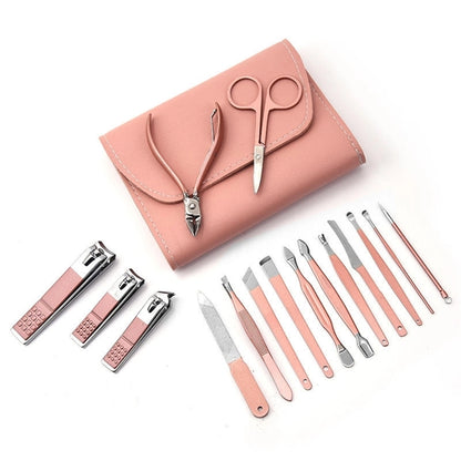 16 in 1 Manicure Set Professional Nail Clippers Pedicure Kit