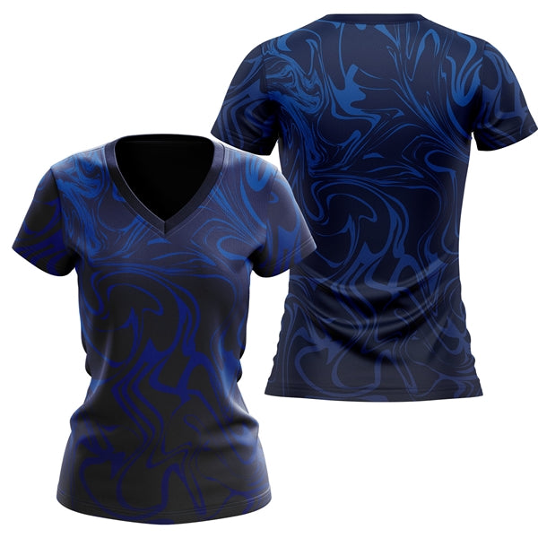 Women's 180 GSM Jersey Knit Cotton Feel V-Neck T-Shirt