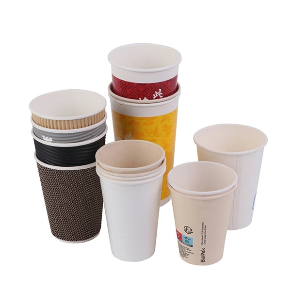 8oz 12oz 16oz Disposable Double-Wall Paper Cup With Lids