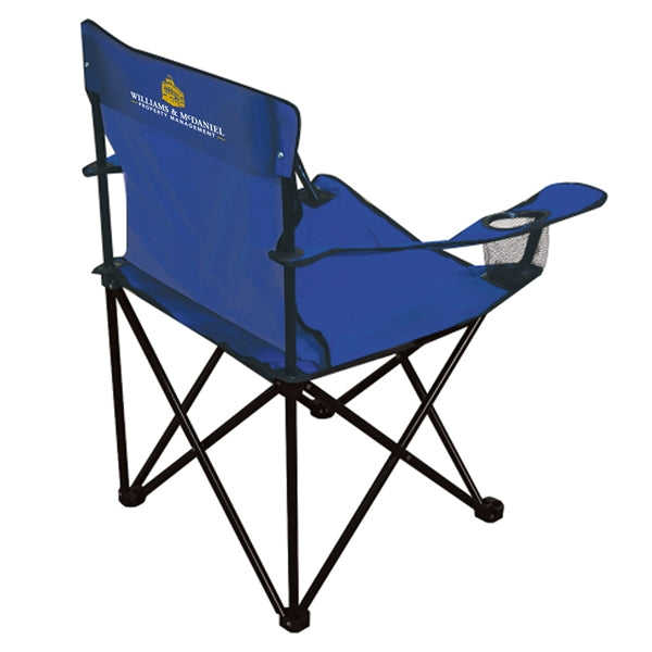 Portable Folding Chair w/ Cup Holder& Carry Bag,Holds 225lbs