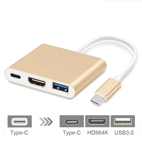 3 IN 1 Laptop Docking Station Type C Hub Adapter