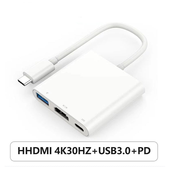3 IN 1 Laptop Docking Station Type C Hub Adapter
