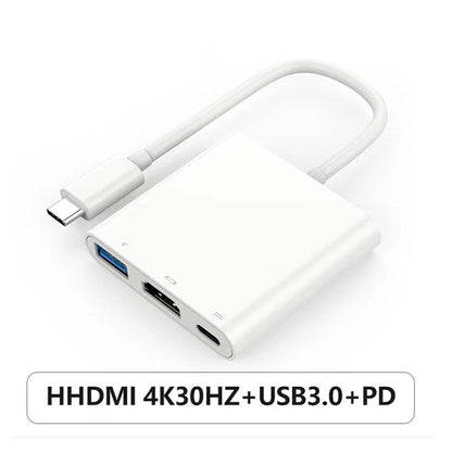 3 IN 1 Laptop Docking Station Type C Hub Adapter