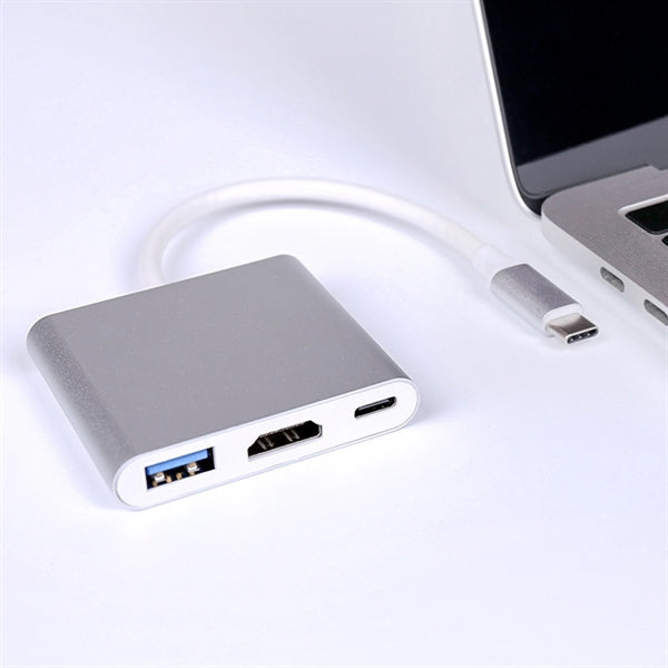 3 IN 1 Laptop Docking Station Type C Hub Adapter