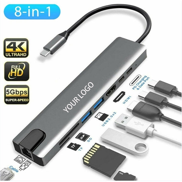 8-in-1 USB C Hub Docking Station