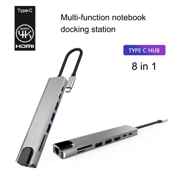 8-in-1 USB C Hub Docking Station