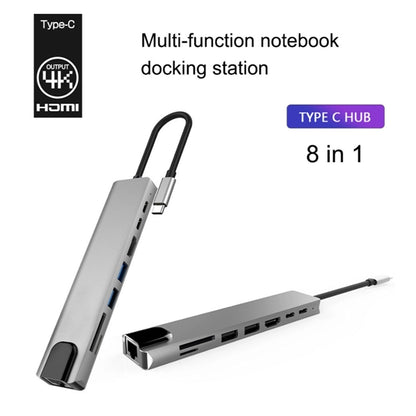 8-in-1 USB C Hub Docking Station
