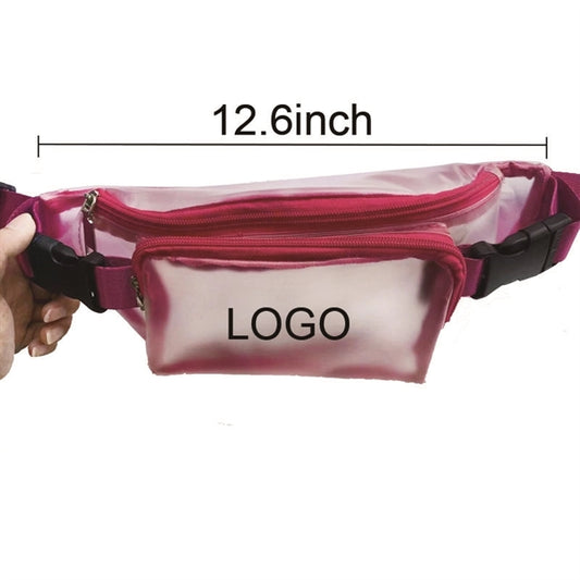 Waterproof PVC Clear Fanny Pack/Waist Bag w/Zipper