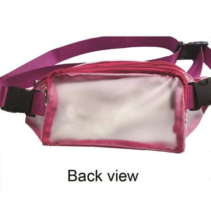 Waterproof PVC Clear Fanny Pack/Waist Bag w/Zipper