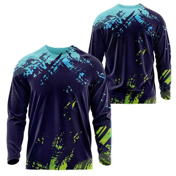 Unisex 150 GSM Flashed V Fabric Long Sleeve Jersey T-Shirt