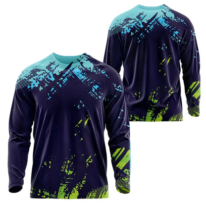 Unisex 150 GSM Flashed V Fabric Long Sleeve Jersey T-Shirt