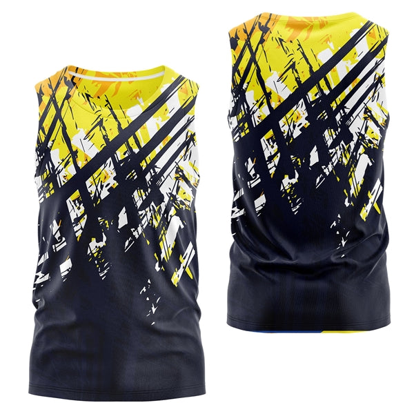 Unisex 150 GSM Flashed V Fabric Performance Sublimation Tank