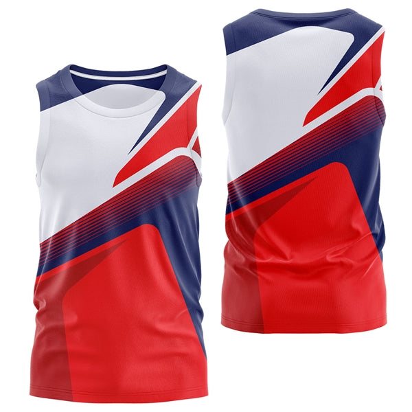 Unisex 150 GSM Flashed V Fabric Performance Sublimation Tank