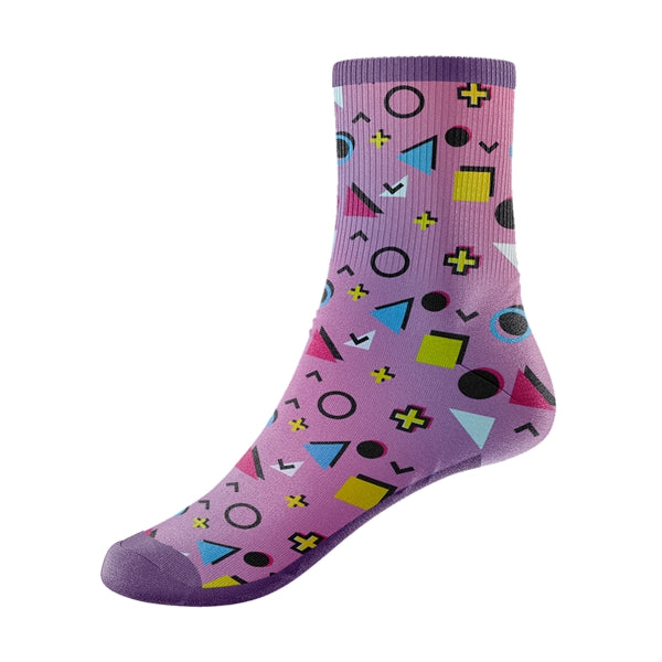 Jacquard Weave Merino Wool Quarter Socks