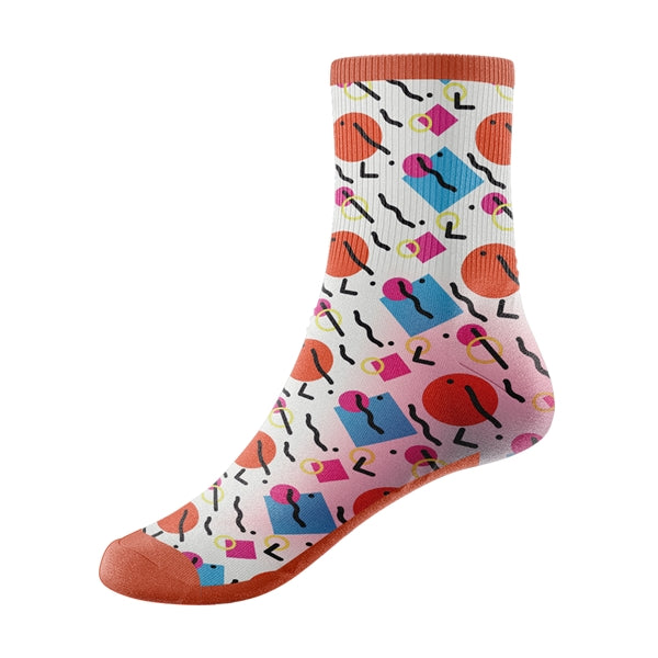 Jacquard Weave Merino Wool Quarter Socks