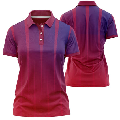 Women's 180 GSM Jersey Knit Cotton Feel  Polo T-Shirt