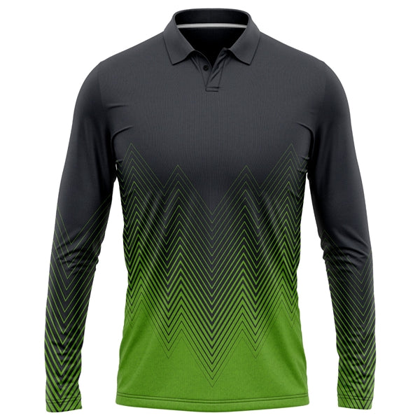 Unisex 180 GSM Jersey Cotton Feel Long Sleeve Polo T-Shirt