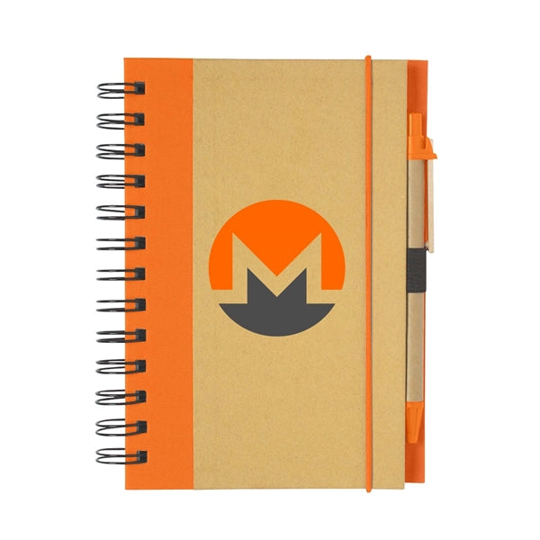 Eco-Inspired Spiral Notebook & Pen