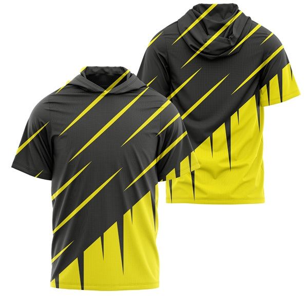 Unisex 180 GSM Cotton Feel Sublimation Hooded T-Shirt