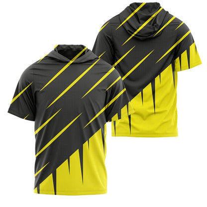 Unisex 180 GSM Cotton Feel Sublimation Hooded T-Shirt