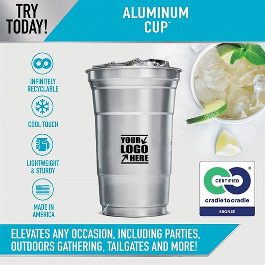Aluminum Cup Recyclable Party 16 oz