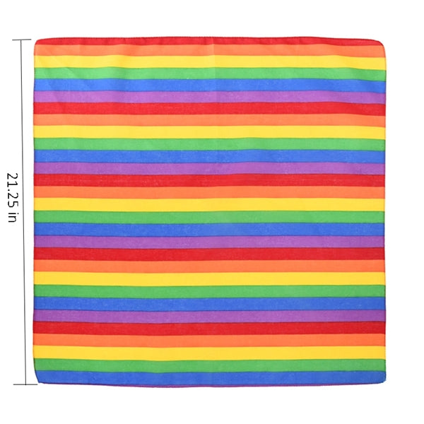 LGBT Rainbow Bandana Stripe Square Scarf Pride Accessories
