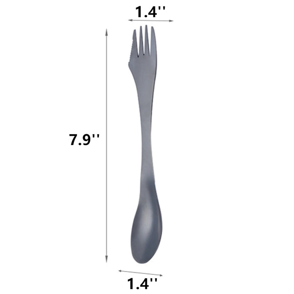Stainless Steel Sporks 3 In 1 Fork Knife Spoon Utensils Set