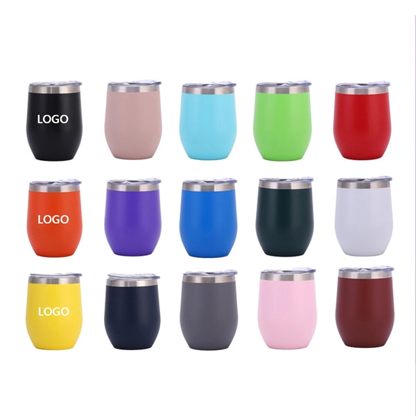 12 oz Double Wall Vacuum Wine Tumbler