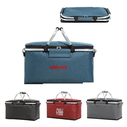 Portable Collapsible Picnic Basket Cooler