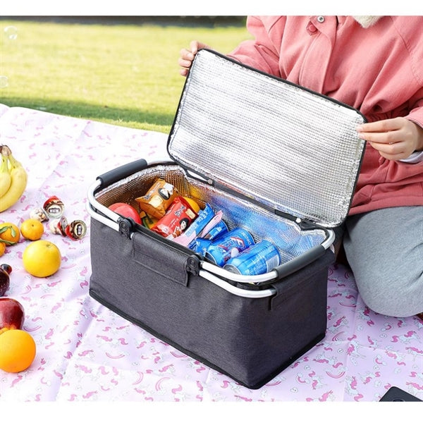 Portable Collapsible Picnic Basket Cooler