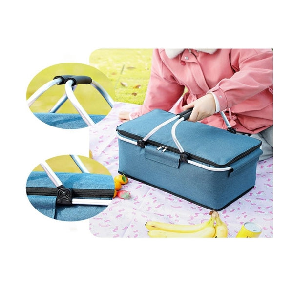 Portable Collapsible Picnic Basket Cooler