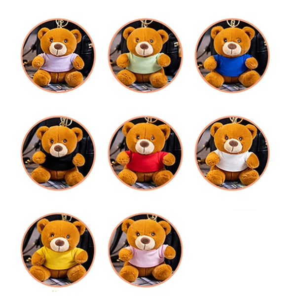 Custom Stuffed Animal Teddy Bear Keychain