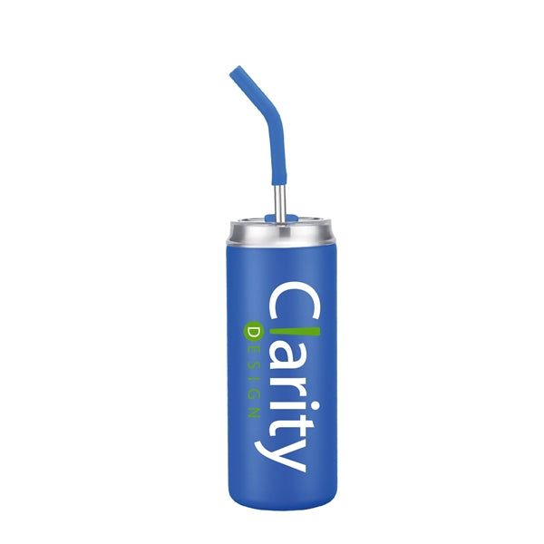 20oz.Travel Stainless Insulated w/ Lid & Straw, Mess-free