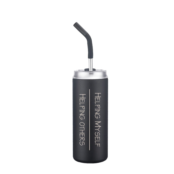 20oz.Travel Stainless Insulated w/ Lid & Straw, Mess-free