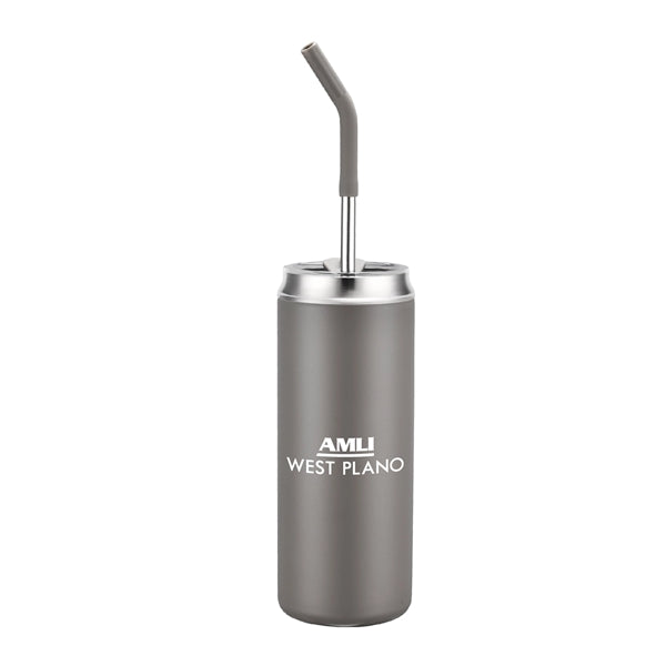 20oz.Travel Stainless Insulated w/ Lid & Straw, Mess-free