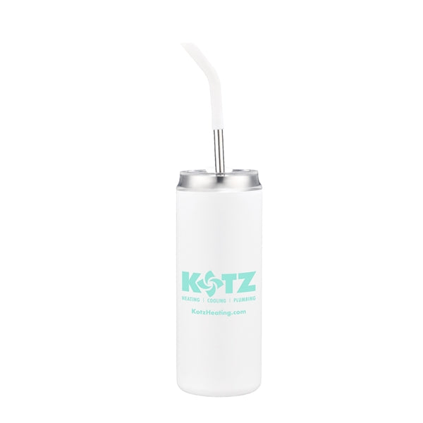 20oz.Travel Stainless Insulated w/ Lid & Straw, Mess-free