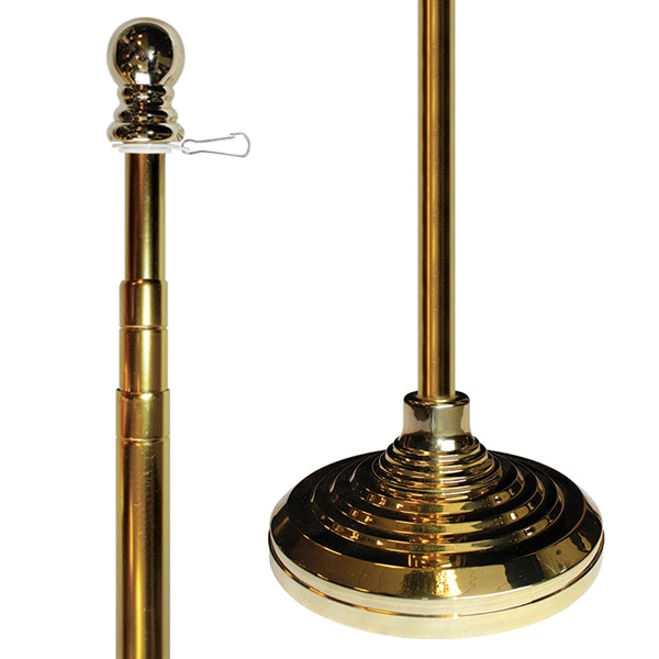 Indoor & Parade Telescopic Pole And Base Kit - 8ft