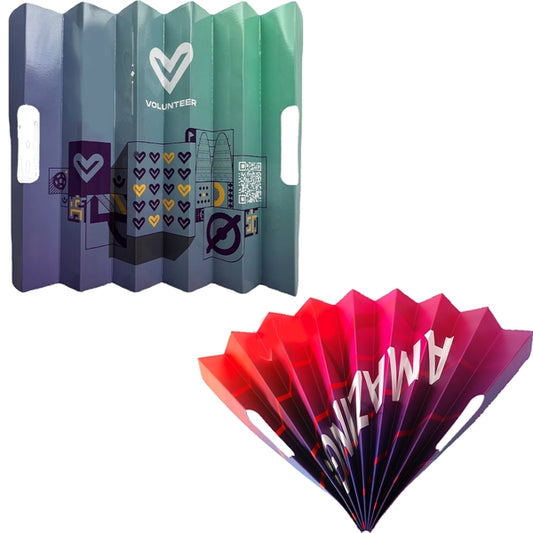 Folding Paper Fans For Cheering