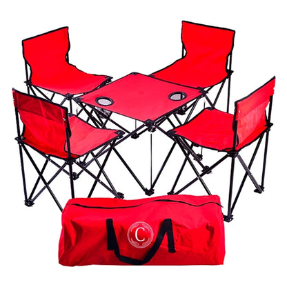 Portable Folding Camping Table Chairs Set