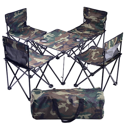 Portable Folding Camping Table Chairs Set