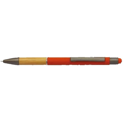 Bamboo Soft Touch Rubber Metal Pen
