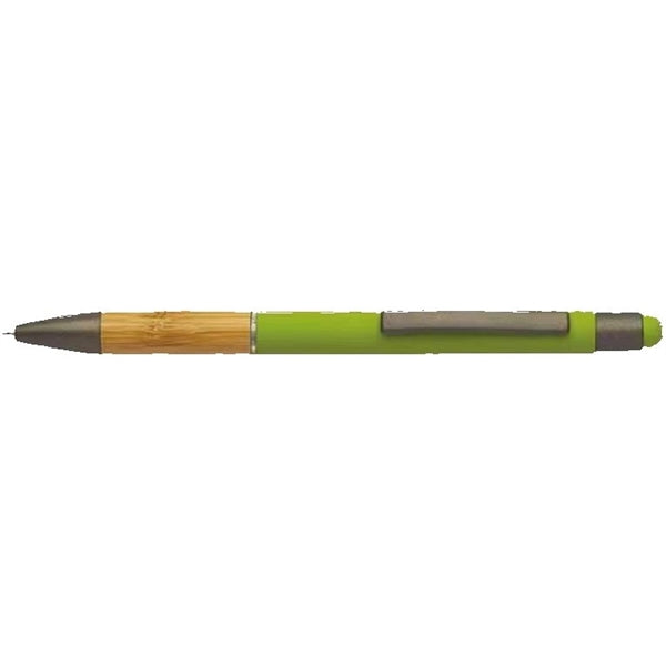 Bamboo Soft Touch Rubber Metal Pen